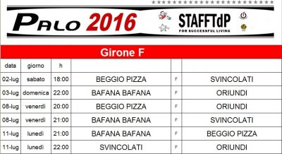 Calendario Prima Fase 2016