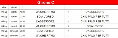 Calendario Prima Fase 2017