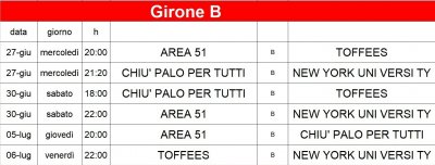 Calendario Prima Fase 2018