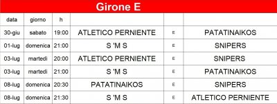 Calendario Prima Fase 2018
